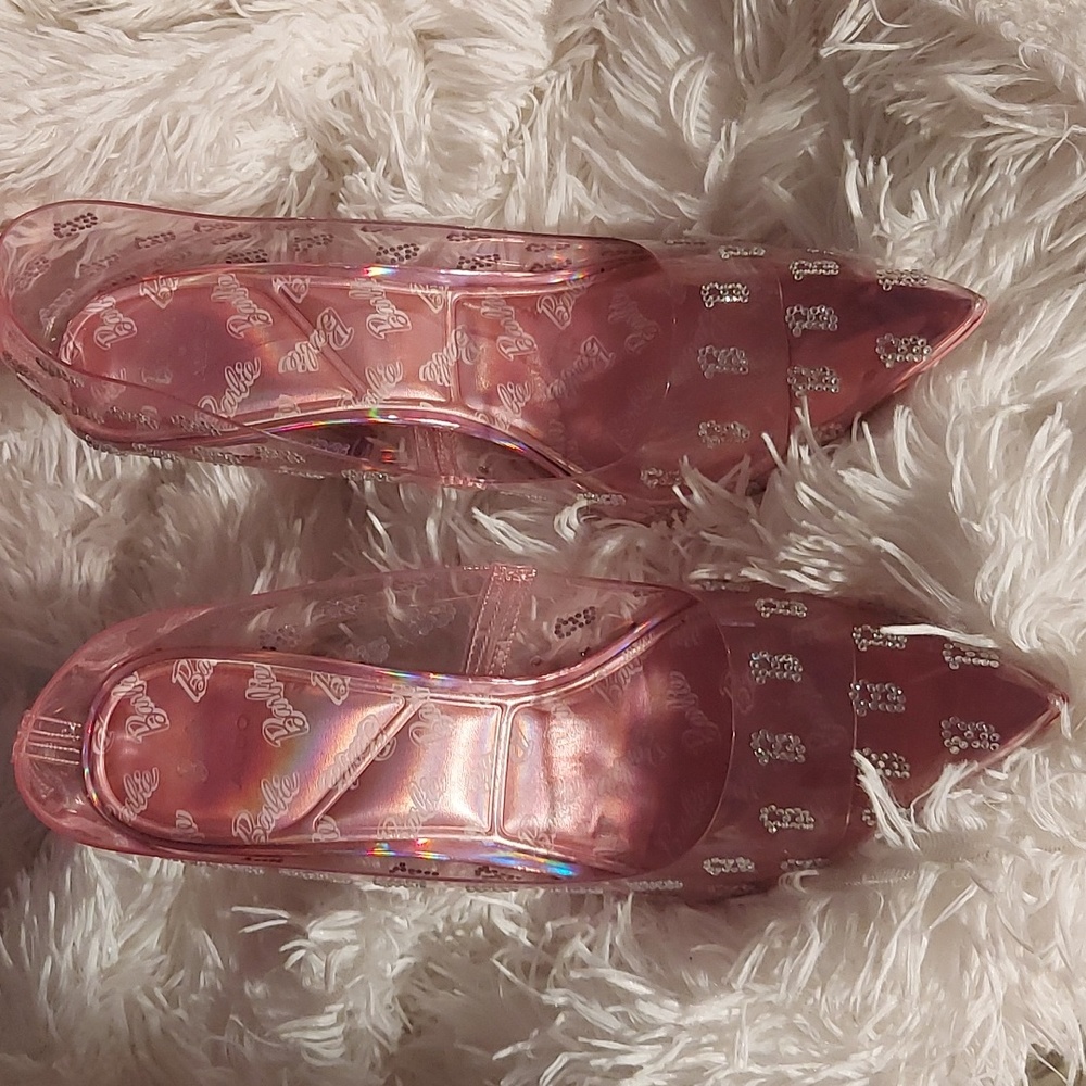 Barbie pumps by Aldo size 10 clear pink